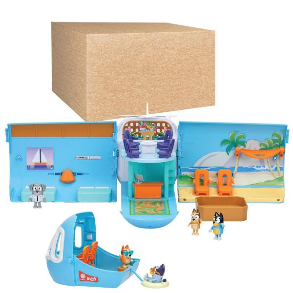 Imagem de Playset Avião Transformador Bluey 3 em 1 com a Família Heeler