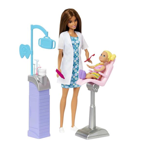 Imagem de Playset Barbie Careers Dentist with Blonde Doctor Fashion Doll