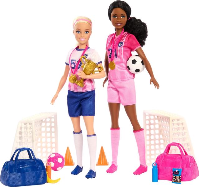 Imagem de Playset Barbie Careers Soccer Player com 2 bonecas e 15 Acc