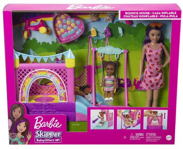 Imagem de Playset Barbie Casa de Saltos com Boneca Babá Skipper, Balanço e Acessórios