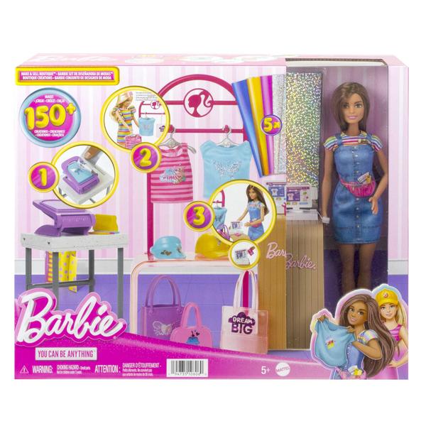 Playset Barbie com Boneca - Ateliê de Designer de Moda - Profissões - Mattel Imagem de Playset Barbie com Boneca - Ateliê de Designer de Moda - Profissões - Mattel