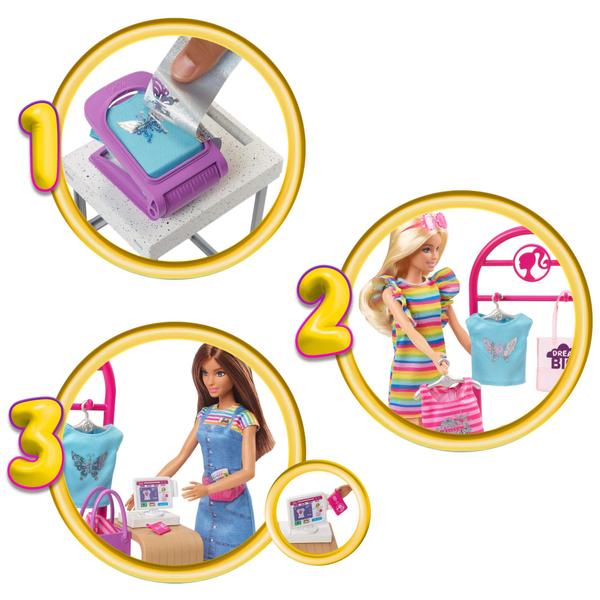 Playset Barbie com Boneca - Ateliê de Designer de Moda - Profissões - Mattel Imagem de Playset Barbie com Boneca - Ateliê de Designer de Moda - Profissões - Mattel