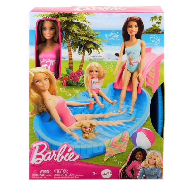 Imagem de Playset Barbie com Boneca - Piscina Glam - Loira - Mattel