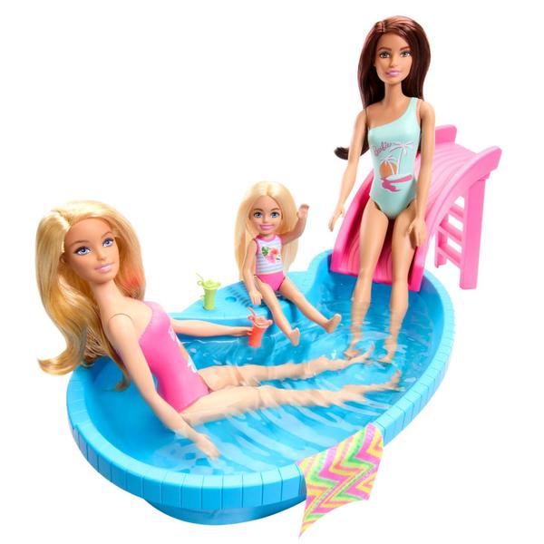 Imagem de Playset Barbie com Boneca - Piscina Glam - Morena - Mattel