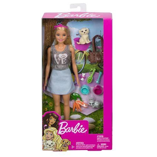 Imagem de Playset Barbie com Puppy e Bunny Edition - Amantes de Animais