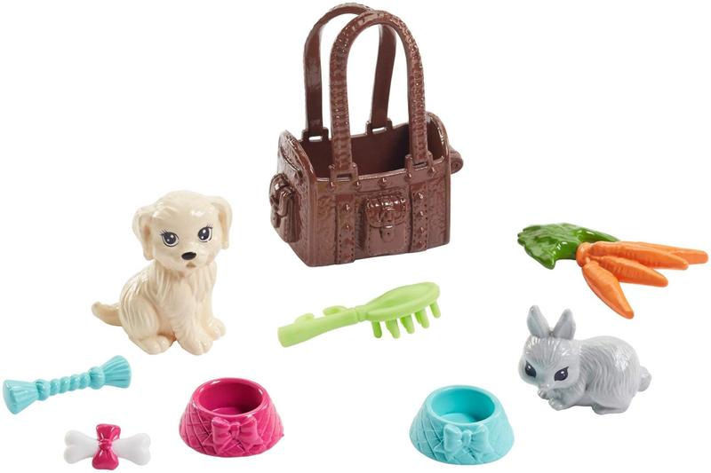 Imagem de Playset Barbie com Puppy e Bunny Edition - Amantes de Animais