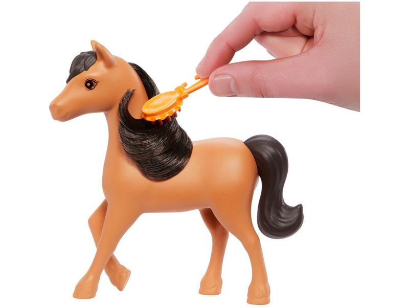 Imagem de Playset Barbie Detetive A Grande Corrida de  - Cavalos Cuidado de Póneis Mattel 15 Peças