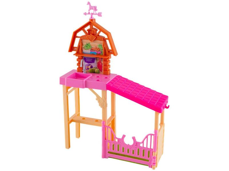 Imagem de Playset Barbie Detetive A Grande Corrida de  - Cavalos Cuidado de Póneis Mattel 15 Peças