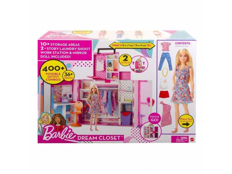 Playset Barbie Novo Armário dos Sonhos Mattel Imagem de Playset Barbie Novo Armário dos Sonhos Mattel