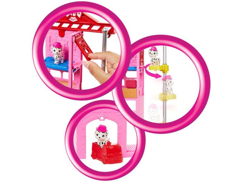 Playset Barbie Profissões Bombeira Mattel - 16 Peças Imagem de Playset Barbie Profissões Bombeira Mattel - 16 Peças
