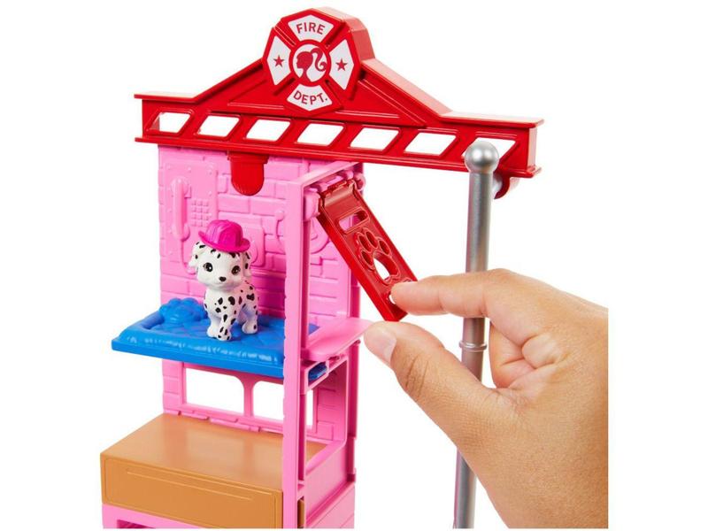 Playset Barbie Profissões Bombeira Mattel - 16 Peças Imagem de Playset Barbie Profissões Bombeira Mattel - 16 Peças