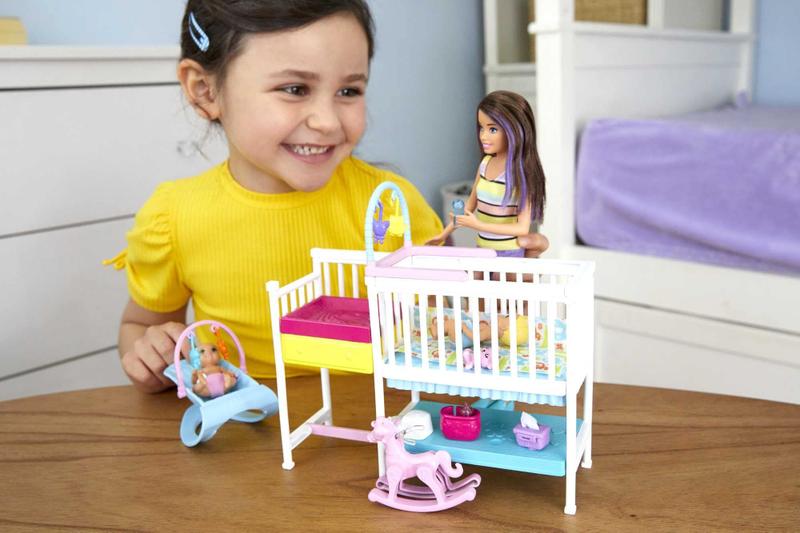 Imagem de Playset Barbie Skipper Babysitters Inc Nap 'n Nurture Nursery