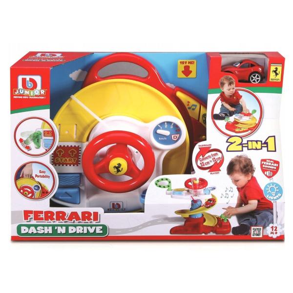 Imagem de Playset Bburago Junior + Ferrari Cockpit Set 2 Em 1 Bburago Jr 22-88803