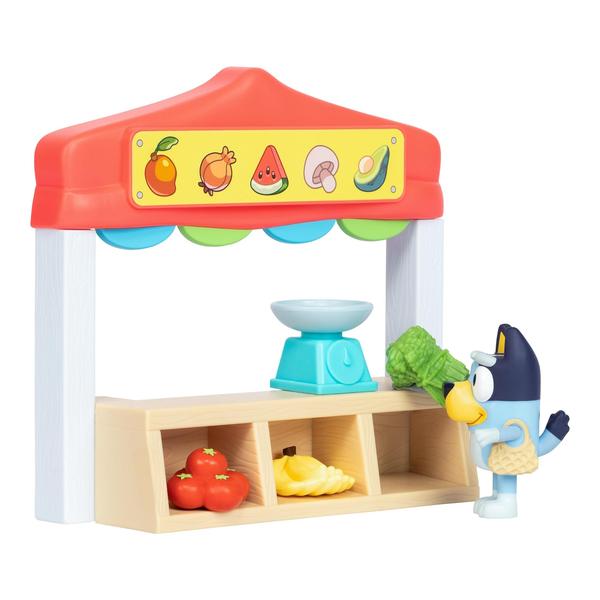 Imagem de Playset Bluey Mini Farmers Market com bonecos e acessórios