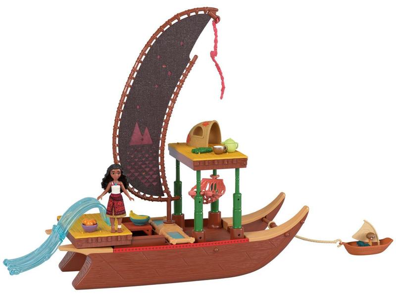 Imagem de Playset Canoa de Aventuras da Moana Mattel - 13 Peças