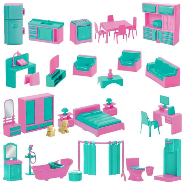 Playset Casa Completa Da Judy 0447 - Samba Toys - Playsets