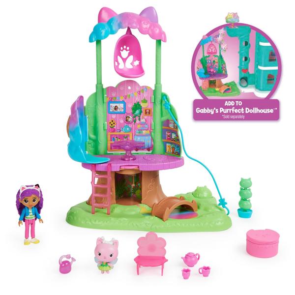 Playset Casa na Árvore Transformável com Acessórios e Luzes - Gabby's Dollhouse Imagem de Playset Casa na Árvore Transformável com Acessórios e Luzes