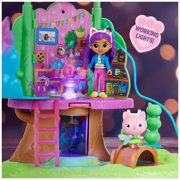 Playset Casa na Árvore Transformável com Acessórios e Luzes - Gabby's Dollhouse Imagem de Playset Casa na Árvore Transformável com Acessórios e Luzes