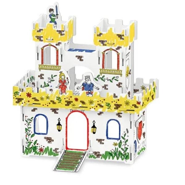 Imagem de Playset castelo medieval para colorir xalingo