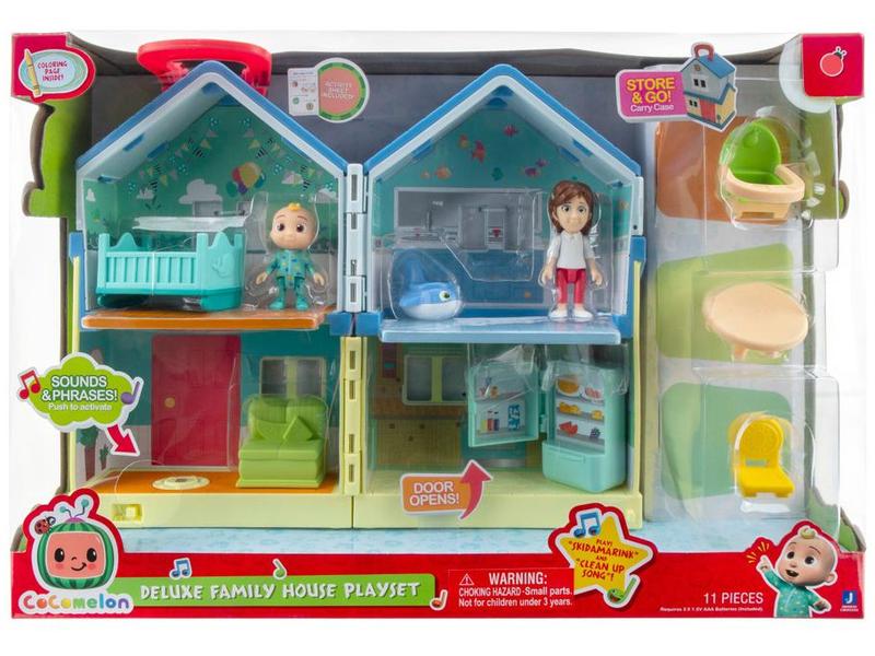 Playset Cocomelon Deluxe Family House Candide - 11 Peças Imagem de Playset Cocomelon Deluxe Family House Candide
