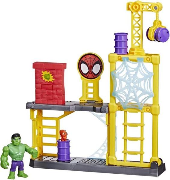 Imagem de Playset Com Boneco Spidey And His Amazing Friends Arena de Treinamento do Hulk Aventura na Cidade - Disney Junior Hasbro