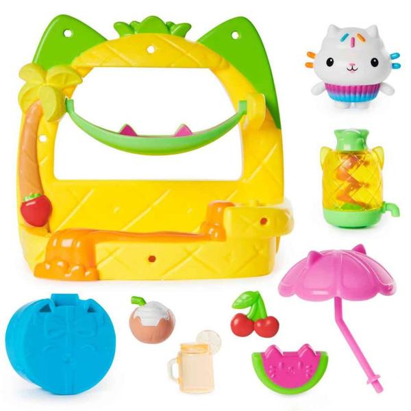 Playset com Mini Figura - Varanda com Cakey Cat - Casa da Gabby - Sunny Imagem de Playset com Mini Figura - Varanda com Cakey Cat - Casa da Gabby - Sunny