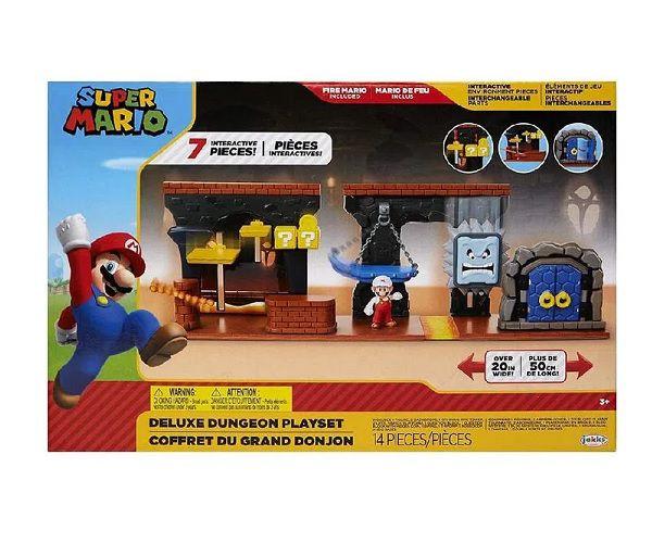 Imagem de Playset Deluxe Super Mario World Com Mini Figura - Dungeon - Masmorra do Bowser - Candide - 3121