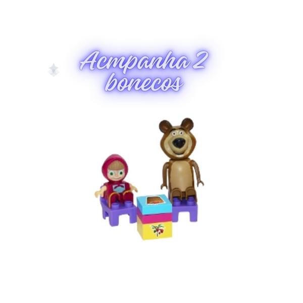 Imagem de Playset Dia da Geleia Masha e Urso Blocos de Montar