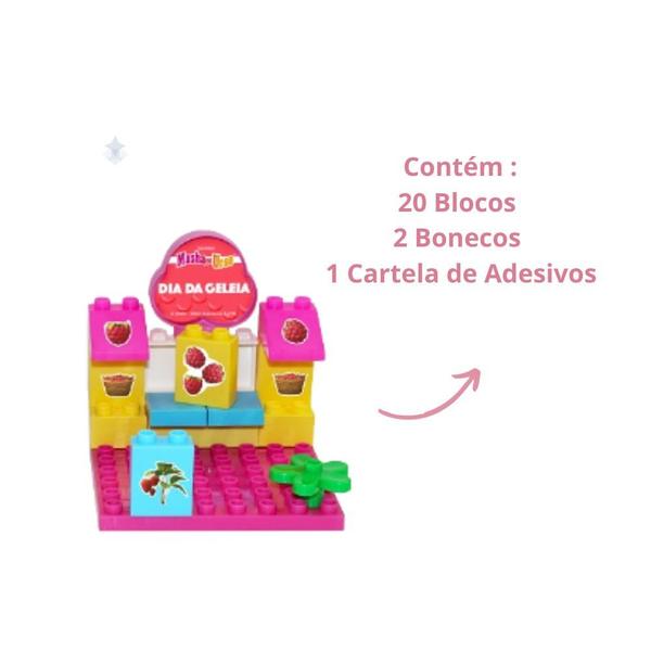 Imagem de Playset Dia da Geleia Masha e Urso Blocos de Montar