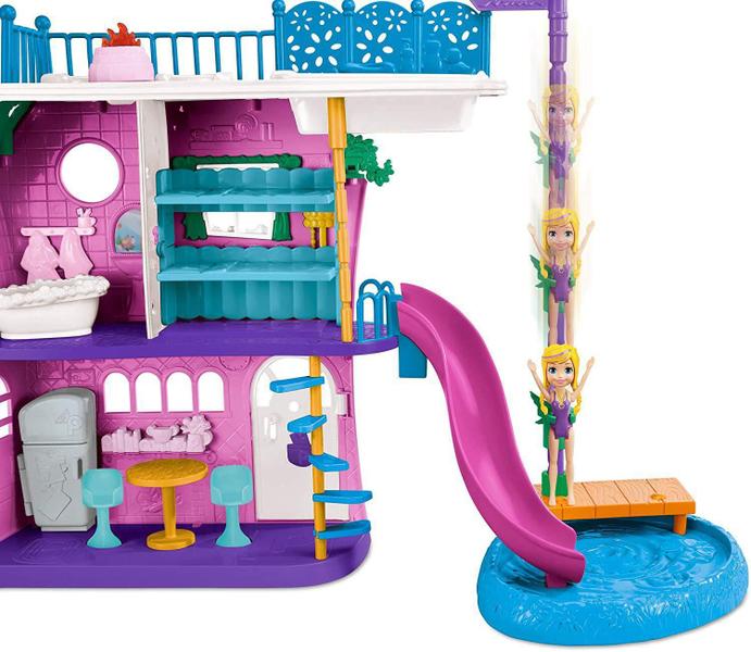 Imagem de Playset e Mini Boneca - Polly Pocket - Caso do Lago da Polly - Mattel