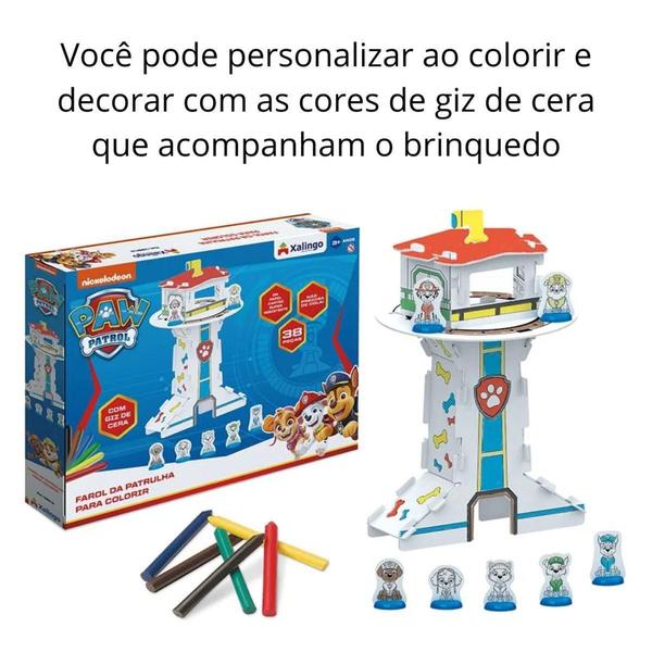 Imagem de Playset Farol da Patrulha Canina 3D para Colorir em Cartão - Xalingo 13943