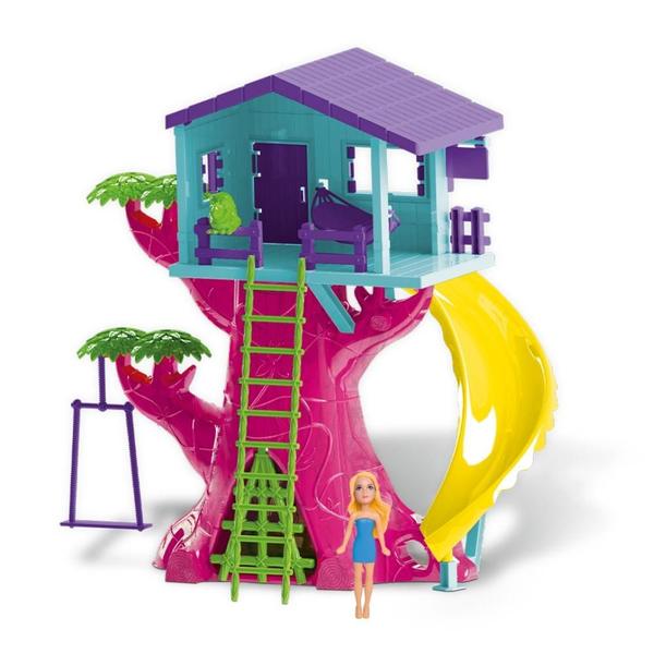 Imagem de Playset Judy Casa Na Árvore Com Boneca Brinquedo Samba Toys