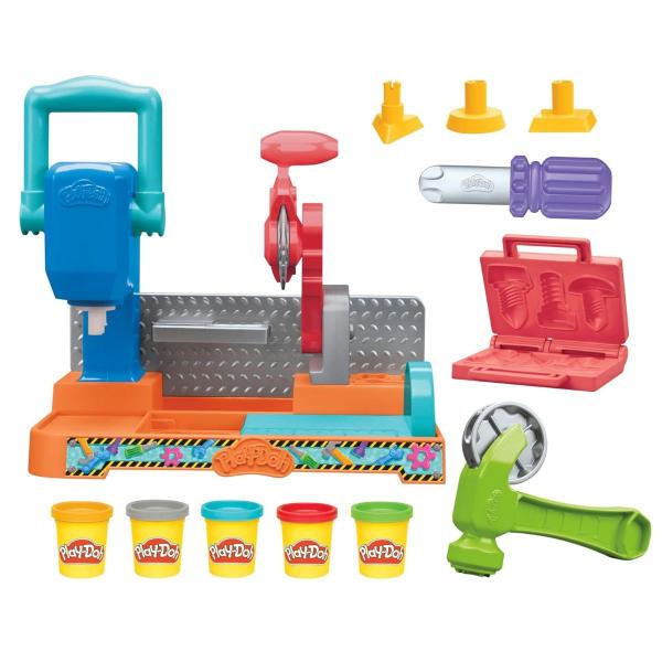Playset Mesa de Ferramentas Coloridas Playdoh F91415B00 - Hasbro Imagem de Playset Mesa de Ferramentas Coloridas Playdoh F91415B00 - Hasbro