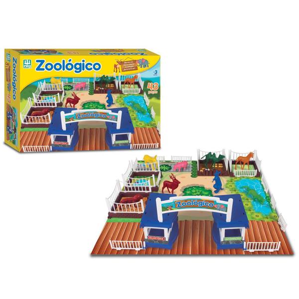 Imagem de Playset Meu Zoologico Com 25 Peças Da Nig Brinquedos 0234