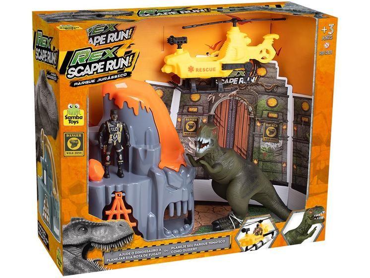 Imagem de Playset Militar Rex Scape Run Samba Toys 4 Peças