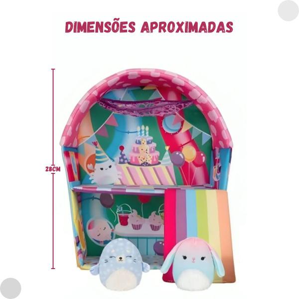 Playset Palácio Da Diversão Com 04 Pelúcia Squishmallow 3439 - Sunny Imagem de Playset Palácio Da Diversão Com 04 Pelúcia Squishmallow 3439 - Sunny