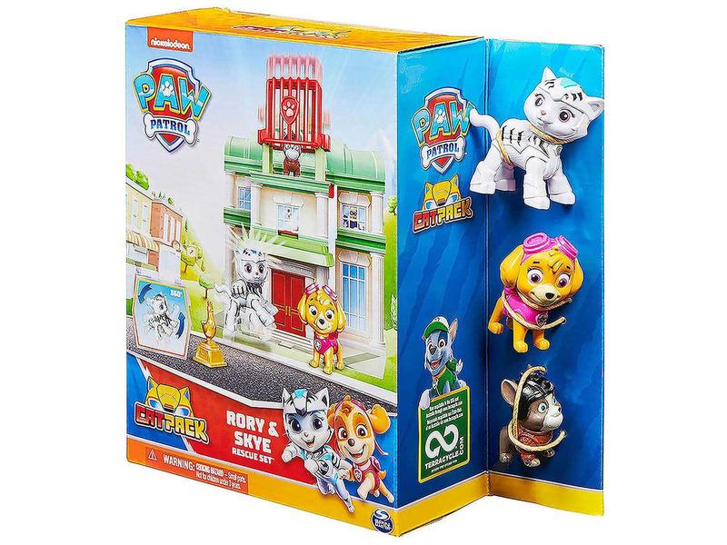Playset Patrulha Canina Kit de Salvamento Cat Pack - Leo e Marshall Sunny Brinquedos Imagem de Playset Patrulha Canina Kit de Salvamento Cat Pack