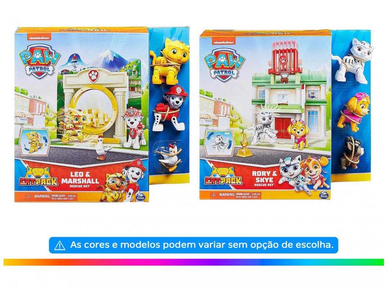 Playset Patrulha Canina Kit de Salvamento Cat Pack - Leo e Marshall Sunny Brinquedos Imagem de Playset Patrulha Canina Kit de Salvamento Cat Pack