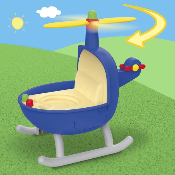 Imagem de Playset Peppa Pig O pequeno veículo da Peppa com helicóptero, trailer, carro e 5 bonecos