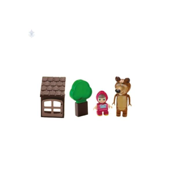 Playset Picnic na Selva Masha e Urso Blocos de Montar - brinquedo infantil presente natal criança Imagem de Playset Picnic na Selva Masha e Urso Blocos de Montar