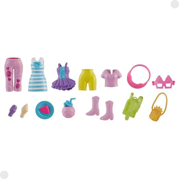 Imagem de Playset Polly Pocket Carrinho de Lanches Flamingo 21 Peças HWP24 - Mattel