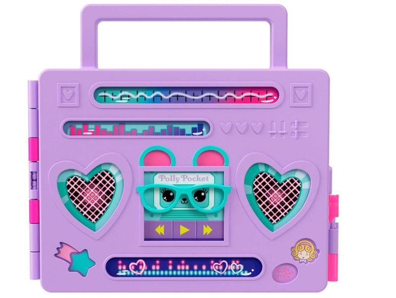 Imagem de Playset Polly Pocket Festa Discoteca Fashion  - Reveal Mattel 16 Peças