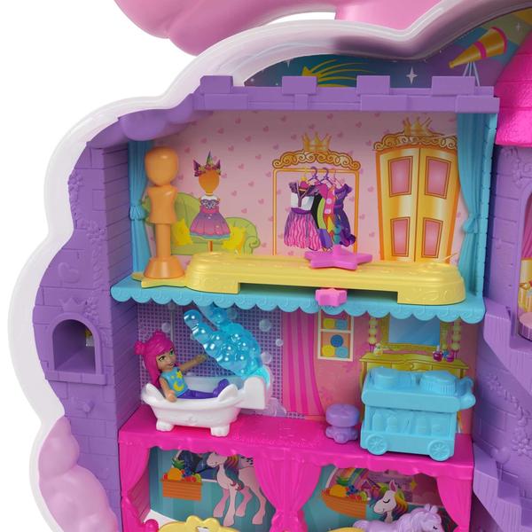 Imagem de Playset Polly Pocket Rainbow Unicorn Salon