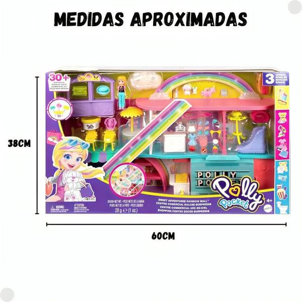 Imagem de Playset Polly Pocket Shopping Doces Surpresas HHX78 - Mattel