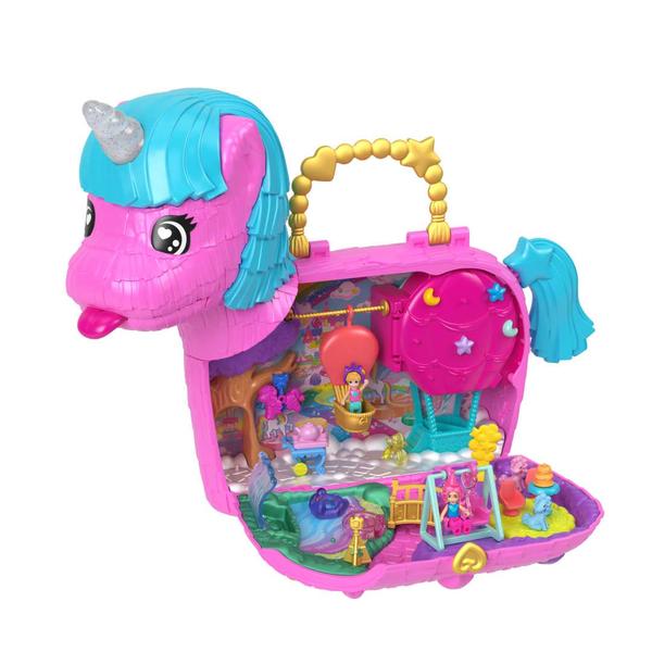 Imagem de Playset Polly Pocket - Unicórnio Partyland - 35 anos - Mattel