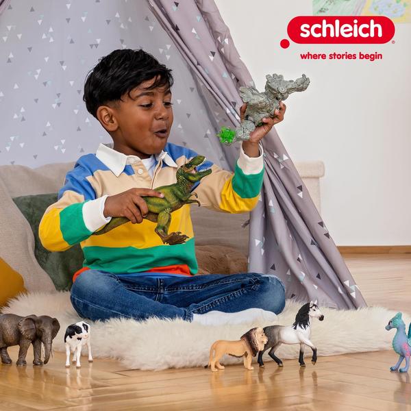 Imagem de Playset Schleich Horse Barn and Stable com 2 brinquedos de pônei de 3 anos ou mais