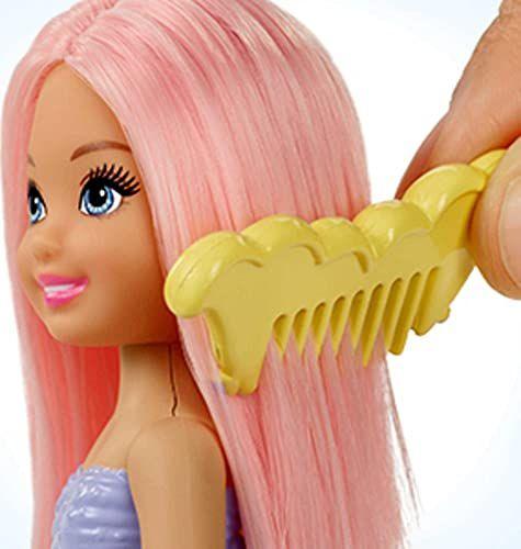 Imagem de Playset Sereia Dreamtopia Barbie, com Boneca Chelsea, Merbear e Castelo de Areia - Diversão Aquática