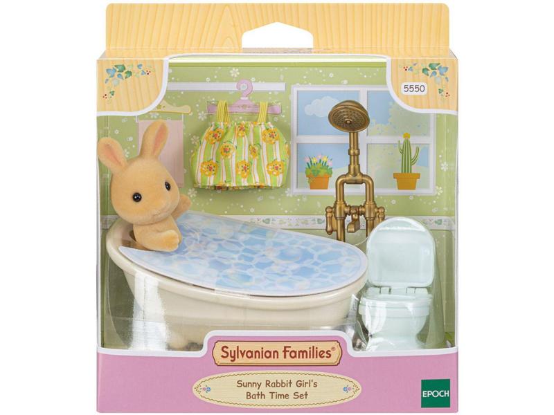 Playset Sylvanian Families - Conjunto Hora do Banho Menina Coelho Raio de Sol Imagem de Playset Sylvanian Families - Conjunto Hora do Banho Menina Coelho Raio de Sol