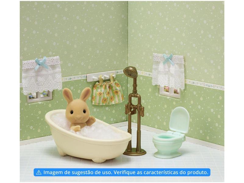 Playset Sylvanian Families - Conjunto Hora do Banho Menina Coelho Raio de Sol Imagem de Playset Sylvanian Families - Conjunto Hora do Banho Menina Coelho Raio de Sol