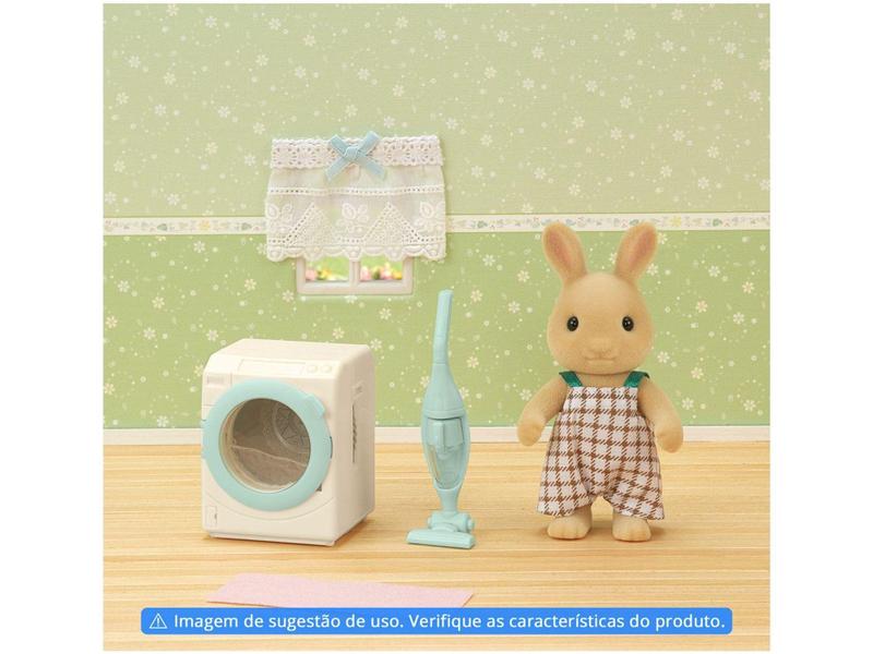 Playset Sylvanian Families Conjunto Lavagem e - Limpeza Papai Coelho Raio de Sol Imagem de Playset Sylvanian Families Conjunto Lavagem e - Limpeza Papai Coelho Raio de Sol